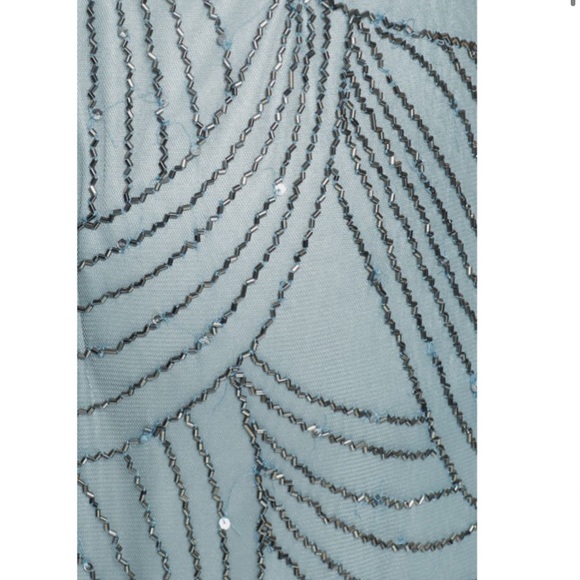 Adrianna Papell Art Deco Beaded Blouson Dress - Picture 6 of 10